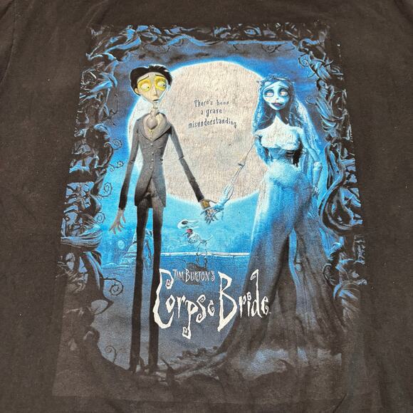 Corpse Bride Tim Burton Grave Misunderstanding Movie Poster Shirt Size 2XL - Picture 3 of 11